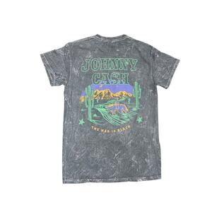 Johnny Cash The Man in Black T-Shirt Shirt Rock Band 100% Cotton Western